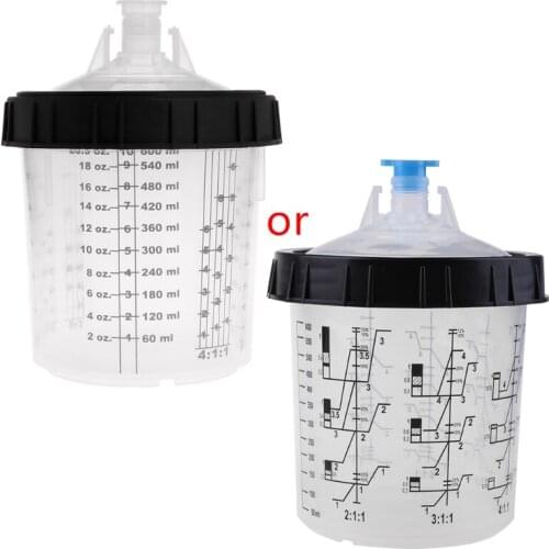 Paint Mixing Cup PPS Type H/O Quick Cup Hard Cup Inner Cup Lids 600ml Spray 85DA