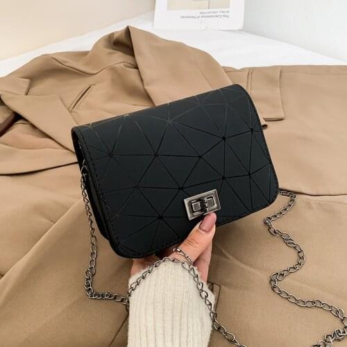 2021 New Women Fashionable Shoulder Bags New Female Messenger Bag Handbag Chain Wild Crack Printing Wild Crossbody Bag