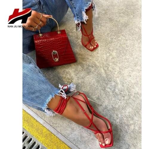 NAN JIU MOUNTAIN 2021 Woman Bag Solid Color Crocodile Pattern Buckle One Shoulder Diagonal Handbag