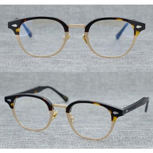 Limitted edition Vintage eyeglass Ultralight pure titanium frame retro round style eyewear MAC original Japan Handmade quality