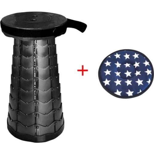 Retractable Stool Folding Chiar Portable Stool Folding Chair Stretching Home Camping Hiking Convenient Fishing Mini Chair