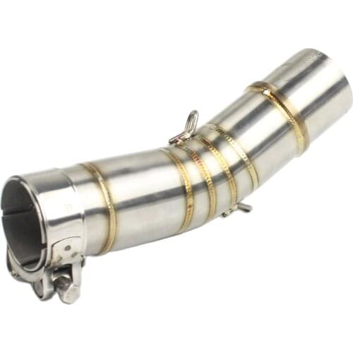 For SUZUKI GSX250 GSX 250 GSX-250 Akrap Motorcycle Exhaust Slip-On Mid Middle Front Pipe Motorbike Muffler Bike Escape Moto Stee