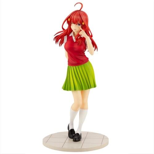 Japan Genuine Cartoon Anime Dolls The Quintessential Quintuplets Nakano Itsuki Action Figure Model Toys