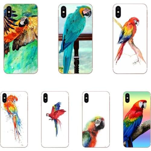 TPU Screen Protector For Huawei Mate 30 Pro Lite 20s NOVA 6 SE 5 P40 p30 lite Honor V30 20 Pro Best Macaw Parrot Bird Watercolor