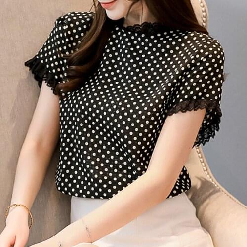 2109 Mulheres blusa Moda Tops Patchwork Topos de Renda de Manga Curta camisa Xadrez Fino de moda Coreano