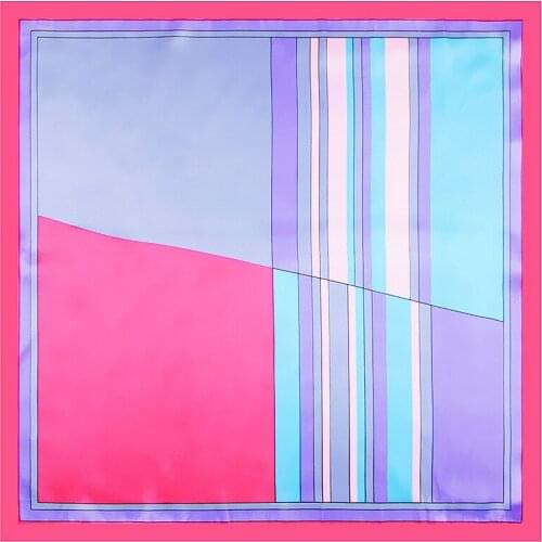 2018 Luxury Brand Women Chinese Silk Scarfs Female European Style Square Scarves Spring Summer Shawls For Ladies