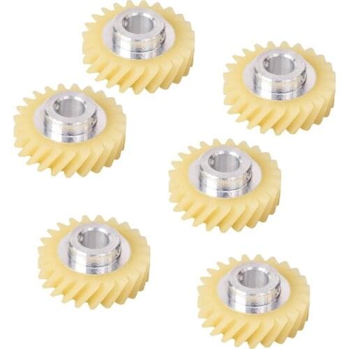 6Pcs W10112253 Mixer Worm Gear Replacement Part Exact Fit for KitchenAid Mixers Whirlpool & KitchenAid Mixers