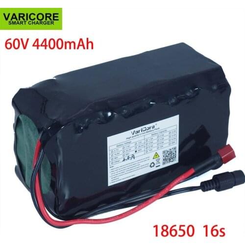 60V 16S2P 4.4Ah 18650 Li-ion Battery Pack 67.2V 4400mAh Ebike Electric bicycle Scooter with 20A discharge BMS 1000Watt