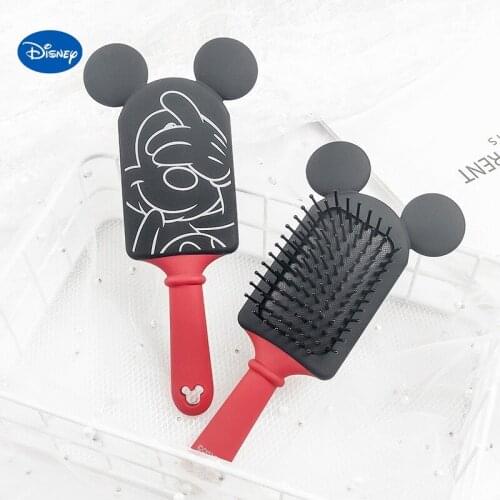 Disney Genuine Cartoon Cute Children Mickey Comb Elastic Paint Anti-static Air Cushion Comb Hair Care Massage Comb