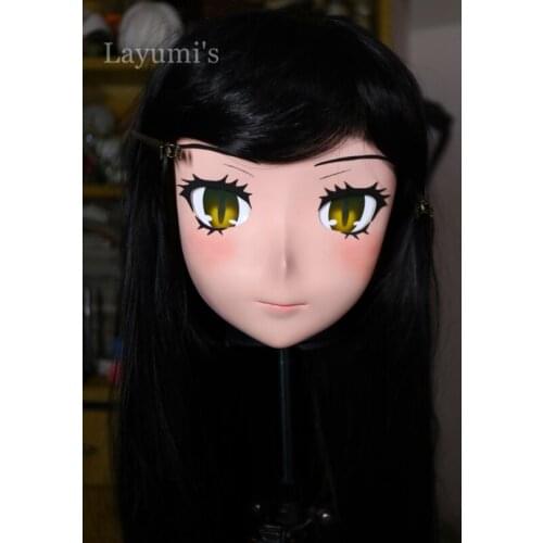 JW 22) Japan Carton Anime Kigurumi Mask Cosplay Full Head Mask Kigurumi Diffuse Exhibition Crossdresser Halloween Cospaly Mask