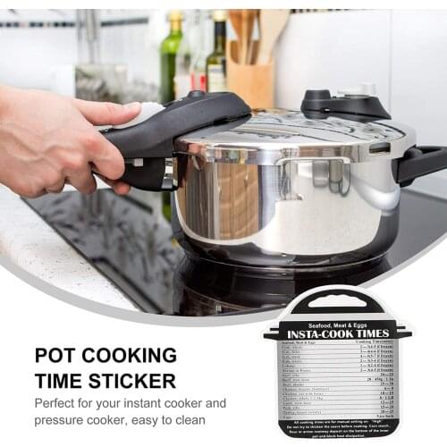 Cooking Times Chart Magnetic Oil Resistant Schedule Magnetic Sticker Pressure Cooker Cooking Time Sticker Timetable Pot Stickers