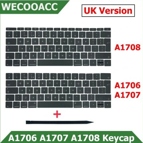 New A1706 A1707 A1708 Keys Keycaps Key Cap UK English for Apple Macbook Pro 13" 15" UK Keycap 2016 2017 Years
