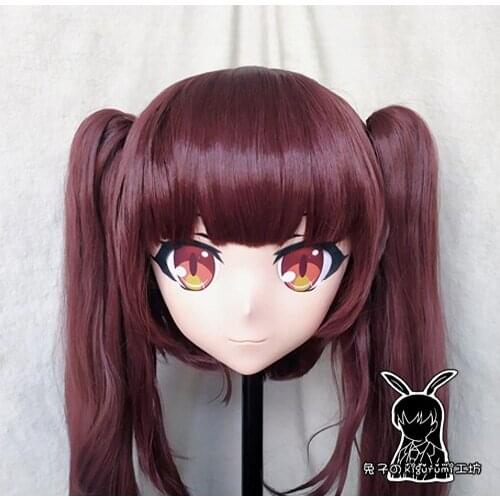 KM9186)Quality Handmade Female/Girl Resin 3/4 Head Japanese Cartoon Character Cosplay Ellie Kigurumi Mask Crossdresser
