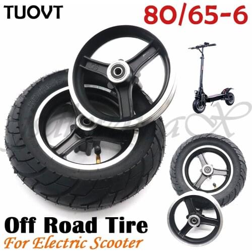 TUOVT 80 / 65-6 10x3.0 Tire 255x80 Wheel Hub For 10 Inch Electric Scooter Zero 10x Dualtron Kugoo M4 Thickened And Widened Tire