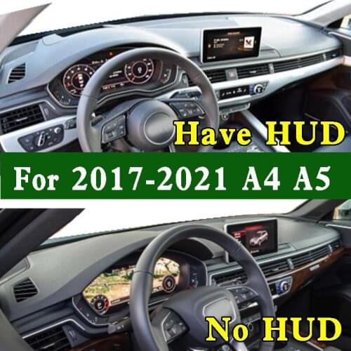 Polyester Suede Leather Dashmat Dashboard Cover Pad Dash Mat Carpet for Audi A4 A4L S4 A5 S5 Avant 86L 868 B9 F5A 8WH 2017-2021