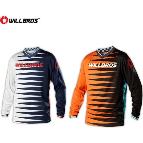 Willbros GP Jersey Joker Motorbike Motorcycle MX Dirt Bike Offroad Long Sleeve Summer T-shirt