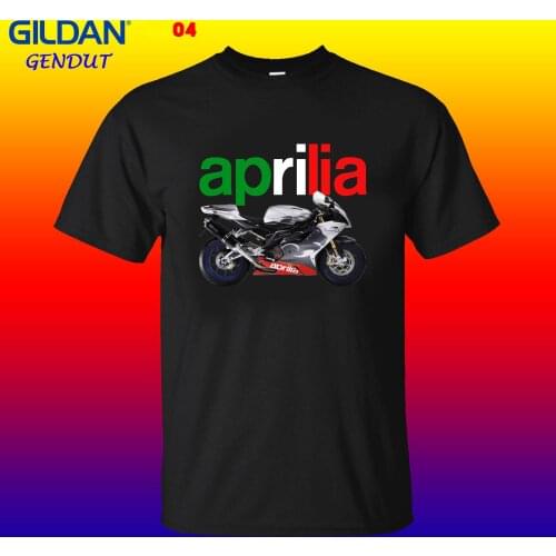 Print Men T Shirt Summer Italian Motorcycle Fans RSV 1000 R Motorcycle Biker Motocycle Logo Mens Sz S-3XL T-Shirt