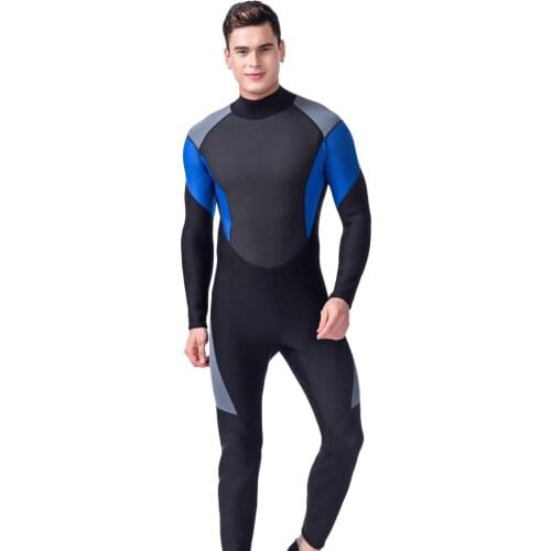 Men Wetsuits Full Body 3mm Neoprene Back Zipper Diving Spearfishing Surfing Suit