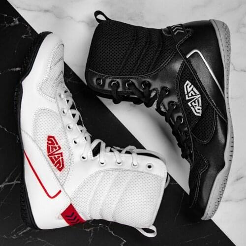 New Men Boxing Shoes High Quality Training Wrestling Shoes Light Weight Flight Boxing Sneakers Men Breathable Boxing Sneakers