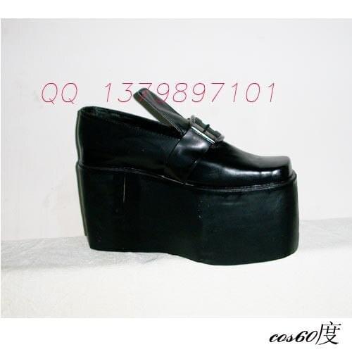 Black Butler Ciel Phantomhive Blck Thick Heels Cosplay Shoes S008