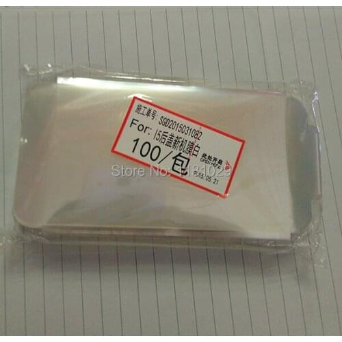 Wholesale 100pcs/lot For iPhone 5 5G 5S Factory OEM screen protector protective film (Back protective film) White Free Shipping