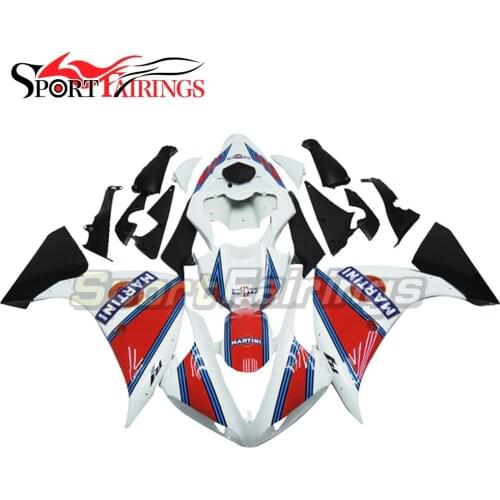 Plastics Fairings For Yamaha YZF1000 R1 09 10 11 2009 - 2011 ABS Motorcycle Full Fairing Kit Bodywork Cowling Martini White Red
