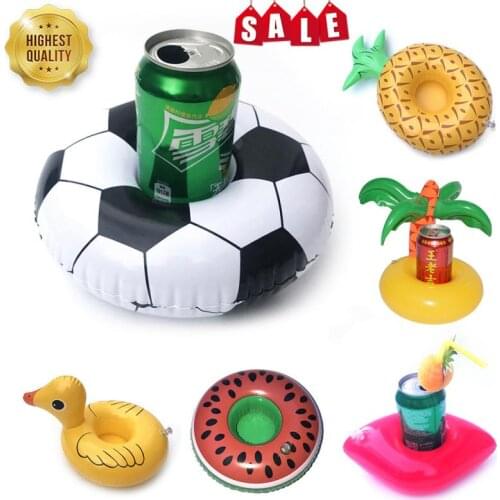 Swimming Pool Floating Cup Holder Inflatable Coasters Drink Stand Outdoor Boating Drinks Cup Holder Pool Floats Accessories
