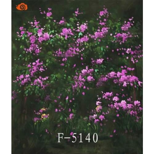 Professional10X10ft Nature scenic flower screen photography background,hand painted muslin photo backdrops for great studioF5140
