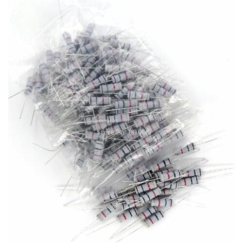 50PCS/Lot 2W 390ohm 5% Resistor / 2W 390R ohm Carbon film resistor +/- 5% / 2W Color ring resistance Wholesale Electronic