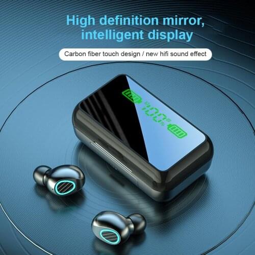 TWS Bluetooth-compatible 5.0 Earphones with Charging Box Wireless Headphone Stereo Sports Waterproof Earbuds Headsets With Mic