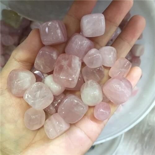 100g rose quartz tumbled stone Irregular polishing natural rock mineral bead for Chakra Healing home decoration accessories