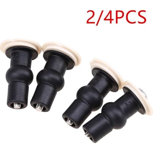 2/4Pcs Reusable Toilet Lid Screws Toilet Seat Nuts Tool Universal Rubber Expansion Seat Cover Screws with Gasket Fixings Nut