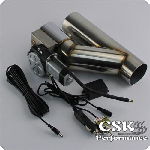 2" Electric Exhaust Catback Cutoff Cut out Valve System w/ Controller Remote Kit