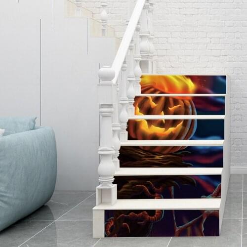 6pcs/set 3D Stair Decals Stickers Stair Decals Staircase Sticker