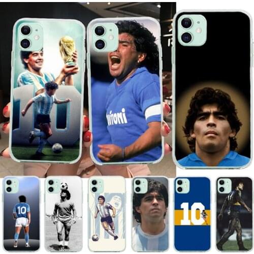 Diego Armando Maradona Argentina Phone Case for iphone 12 pro max 11 pro XS MAX 8 7 6 6S Plus X 5S SE 2020 XR cover
