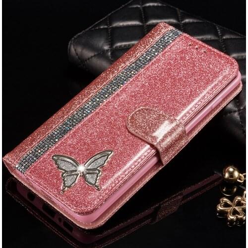 Suitable for Samsung Galaxy S20 Ultra S10 E S9 Plus A21S A41 glitter leather case A71 A51 Note10 Note10Pro flip phone case