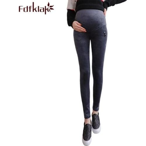 Fdfklak Maternity Leggings Cotton Pants For Pregnant Belly Pants For Pregnant Women Maternity Thin Trousers Clothes Leggings F62