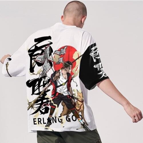 Japanese Samurai Print T-Shirt Men Women Fashion O-Neck Short Sleeve T Shirt Harajuku Hip Hop Streetwear Tees Tops Male ZZ473
