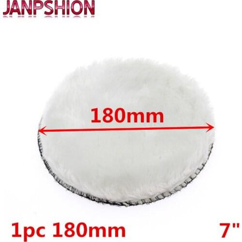 JANPSHION 180mm car polishing pad 7" inch polish waxing pads Wool Polisher Bonnet For Car paint Care