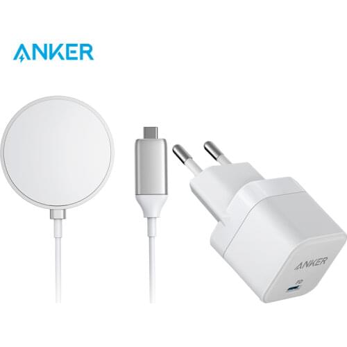 Magnetic Wireless Charger, Anker Wireless Charger with 5ft Built in USB-C Cable, PowerWave Magnetic Pad(No AC Adapter)
