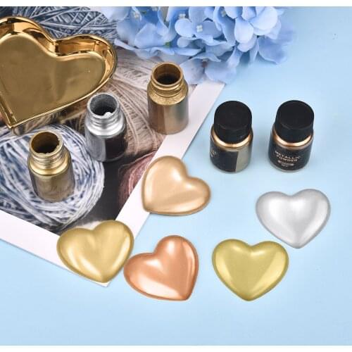 15g Metallic Powder Resin Pigments Shimmer Gold Silver Color Pearlescent Colorant Dye For DIY UV Resin Mold Jewelry Making