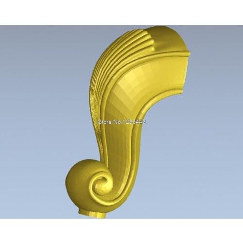 New 3D model STL long cabinet/chest legs relief STL format CNC Furniture Leg 120