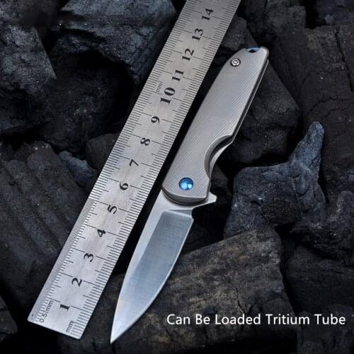 Titanium Alloy Knife Mini Portable Outdoor Self-defense Folding Knife M390 Steel