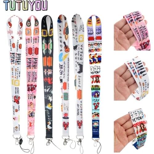 PC2360 TV Show Friends Creative Lanyard Badge ID Lanyards Mobile Phone Rope Key Lanyard Neck Straps Accessories