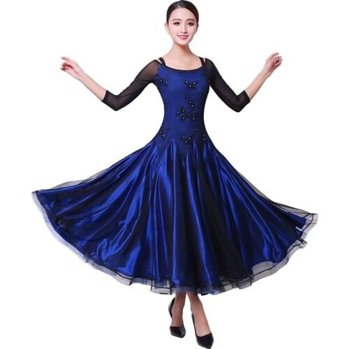 Ballroom Dance Dress Competition Costumes Dresses Standard Dance Dress For Women PerformanceDancewears S M L XL