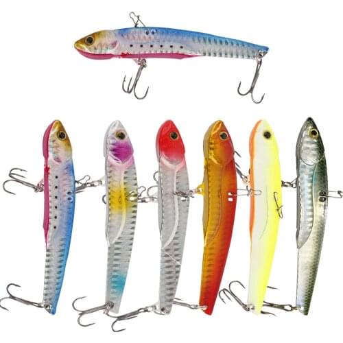 Fishing VIB Lure 8.2cm/25g Shore Cast Sea Bass Bait Metal Hard Lure Slice Jig TackleMetal Jigging 1pcs
