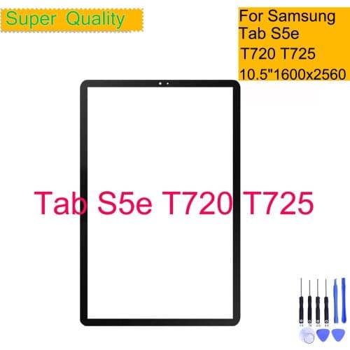 For Samsung Galaxy Tab S5e T720 T725 Touch Screen Panel Tablet SM-T720 SM-T725 Front Outer LCD Glass Lens Replacement