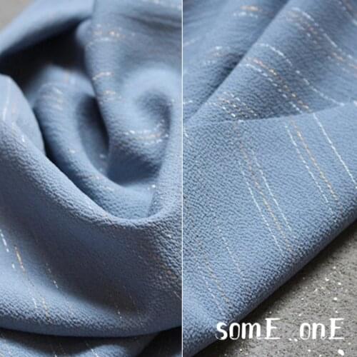 50x150cm Bubble texture Blue Chiffon Fabric Lace Tulle DIY Patchwork Dress Shirt Stage Doll decor High end Designer Fabric