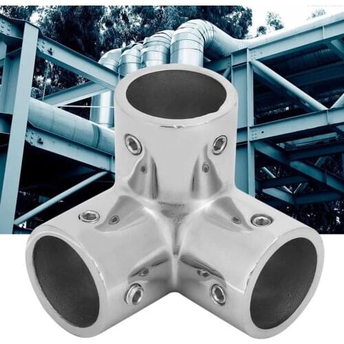 22mm Pipe Corner Standard Corrosion-resistant Stainless Steel Practical 3-way Tube Connector Water Pipe Dropshipping