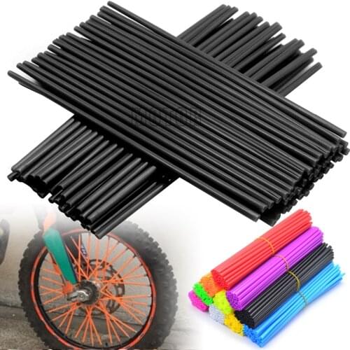 Universal Mototrcycle Dirt Bike Wheel Spoke Skins Decor Rim Covers For Kawasaki KX KLX D-TRACKER KDX 65 85 125 205 450 F S R SR